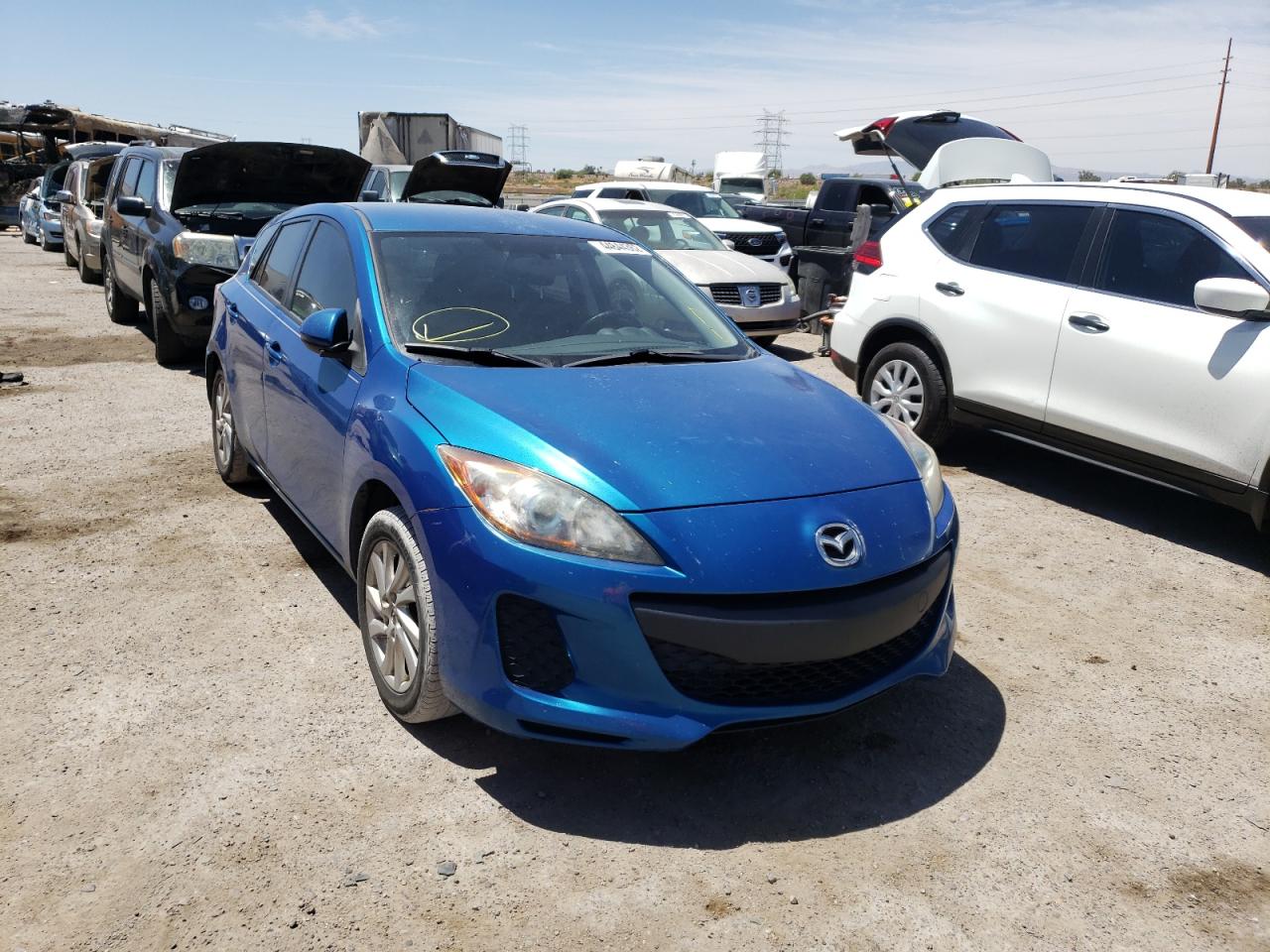 MAZDA 3 I 2012 with VIN JM1BL1L87C1657254 - Photo from auction