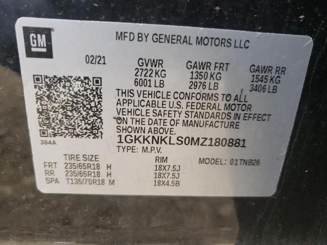 Photo 10 from auction – 2021 GMC ACADIA SLE with VIN 1GKKNKLS0MZ180881