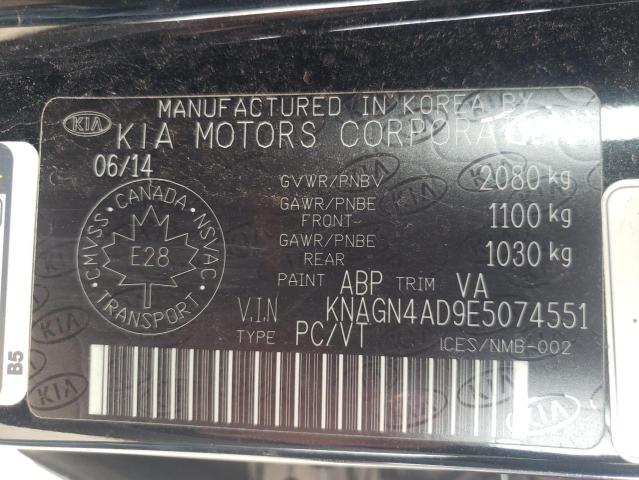Photo 10 from auction – 2014 KIA OPTIMA HYB with VIN KNAGN4AD9E5074551