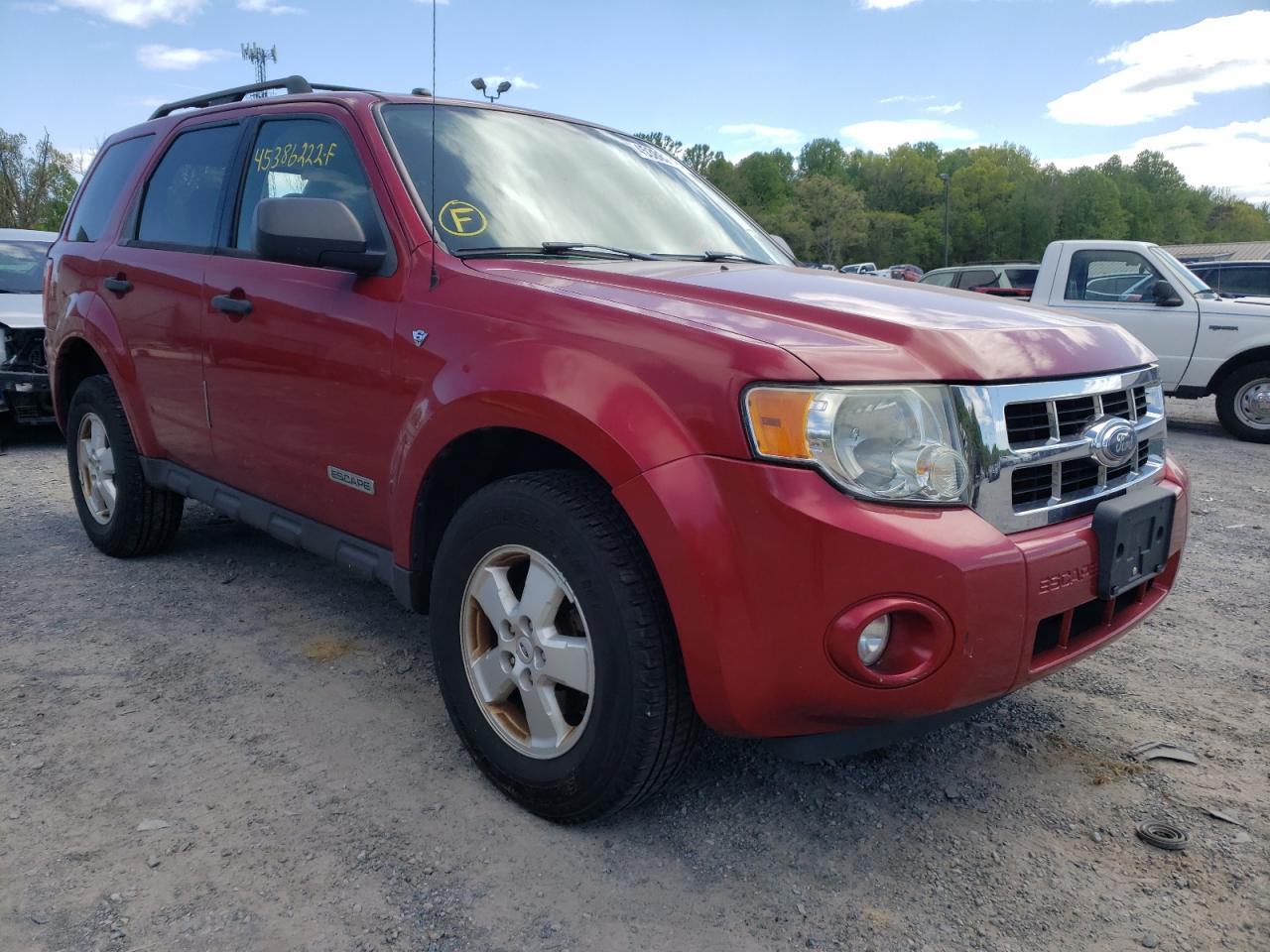 Photo 1 from auction – 2008 FORD ESCAPE XLT with VIN 1FMCU93198KA34475