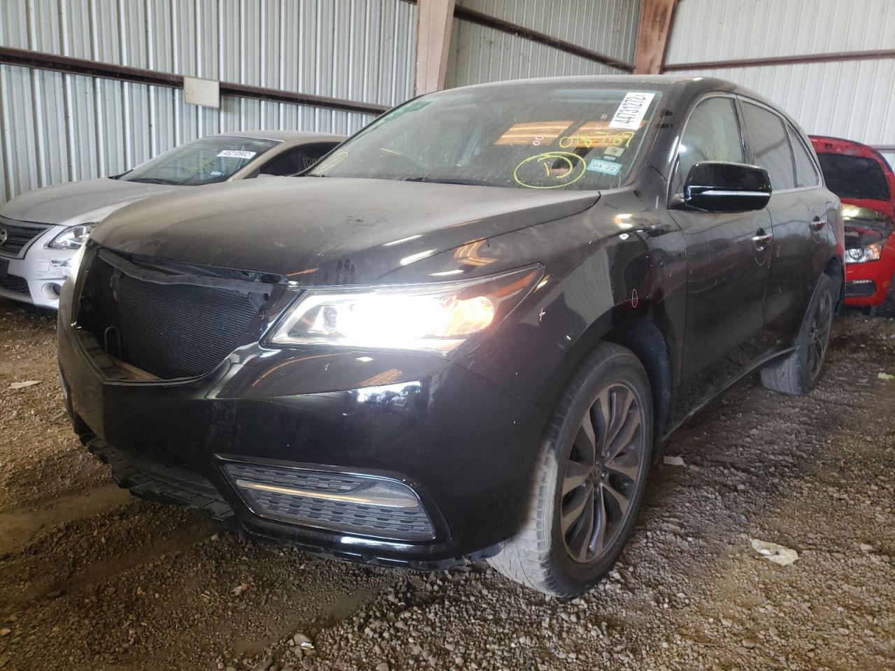 Photo 2 from auction – 2014 ACURA MDX TECHNO with VIN 5FRYD3H45EB018789