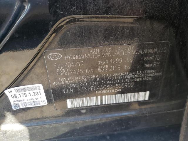 Photo 10 from auction – 2013 HYUNDAI SONATA SE with VIN 5NPEC4AC8DH595900