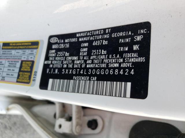 Photo 10 from auction – 2016 KIA OPTIMA LX with VIN 5XXGT4L30GG068424