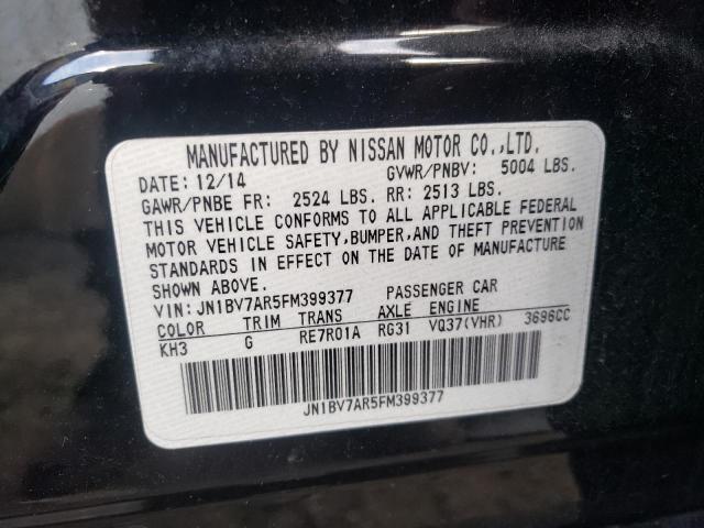 Photo 10 from auction – 2015 INFINITI Q50 BASE with VIN JN1BV7AR5FM399377