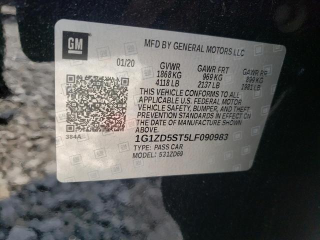 Photo 10 from auction – 2020 CHEVROLET MALIBU LT with VIN 1G1ZD5ST5LF090983