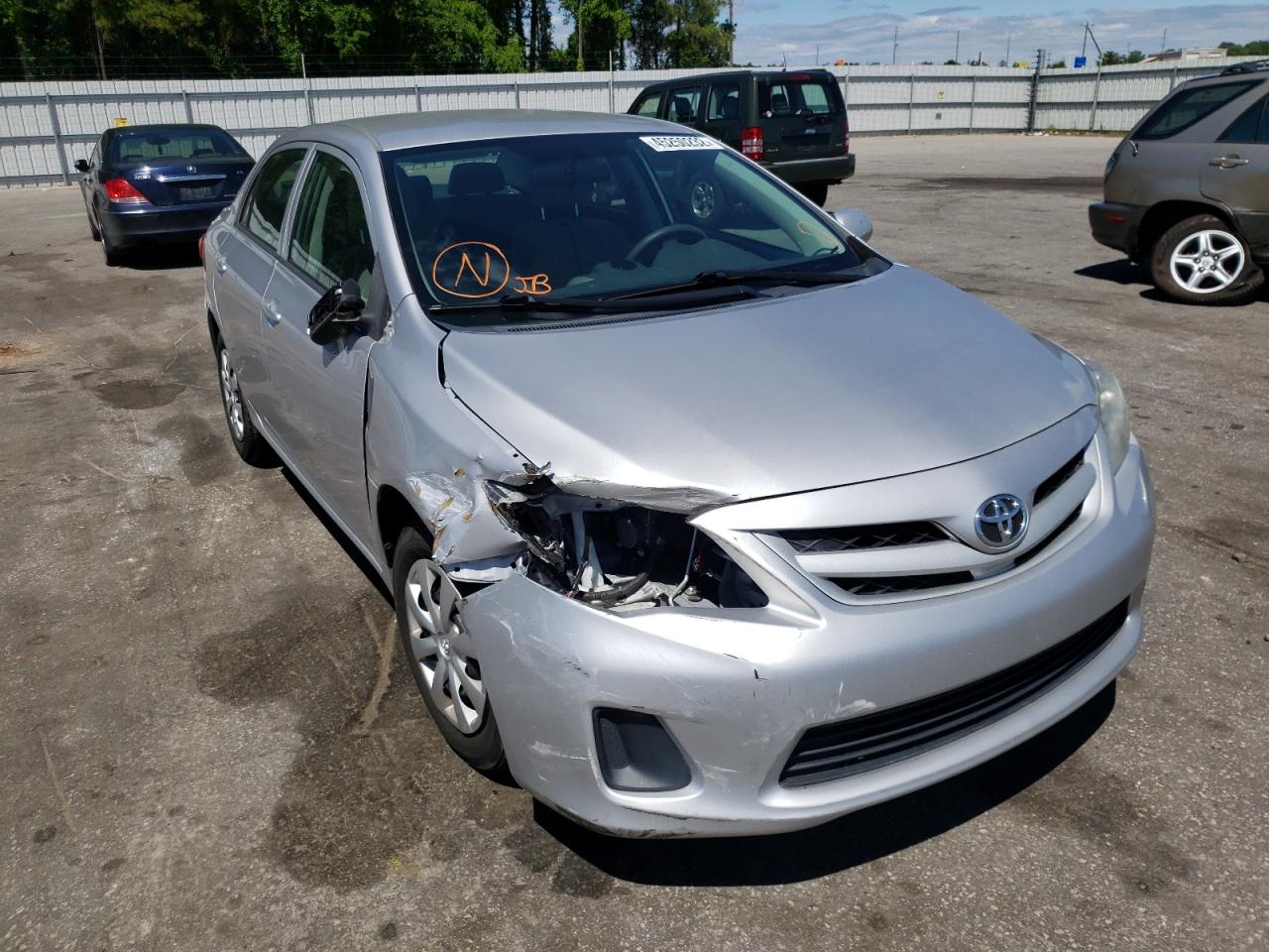 TOYOTA COROLLA BA 2012 with VIN 2T1BU4EE7CC884845 - Photo from auction