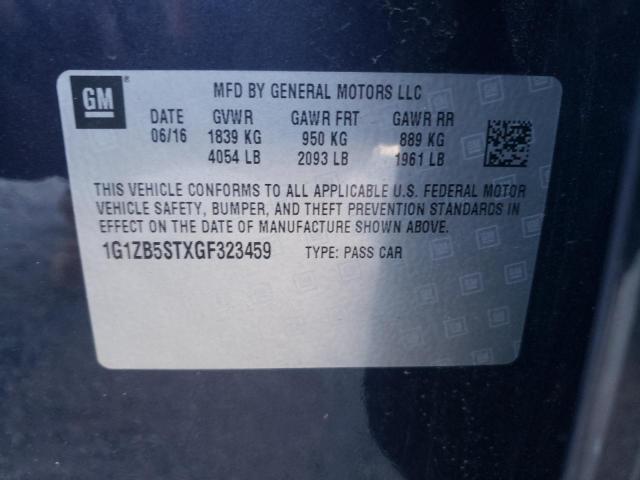 Photo 10 from auction – 2016 CHEVROLET MALIBU LS with VIN 1G1ZB5STXGF323459