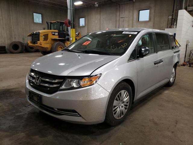 Photo 2 from auction – 2014 HONDA ODYSSEY LX with VIN 5FNRL5H22EB004402