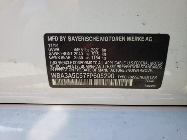 Photo 10 from auction – 2015 BMW 328 I with VIN WBA3A5C57FP605290