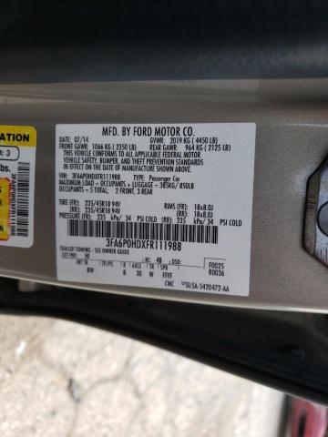 Photo 10 from auction – 2015 FORD FUSION SE with VIN 3FA6P0HDXFR111988
