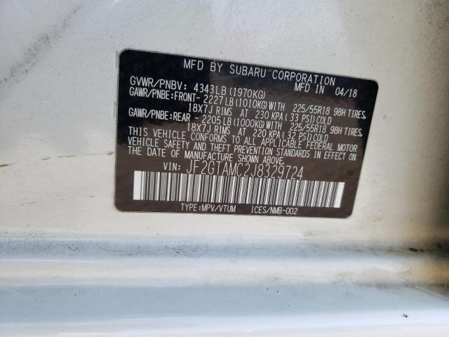 Photo 10 from auction – 2018 SUBARU CROSSTREK with VIN JF2GTAMC2J8329724