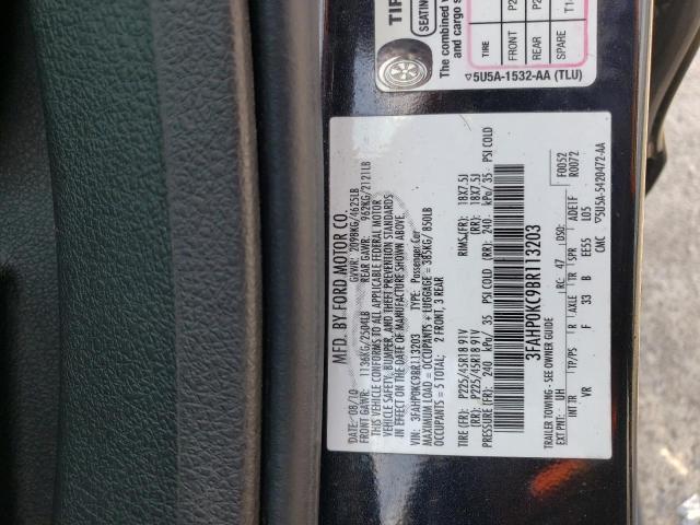 Photo 10 from auction – 2011 FORD FUSION SPO with VIN 3FAHP0KC9BR113203