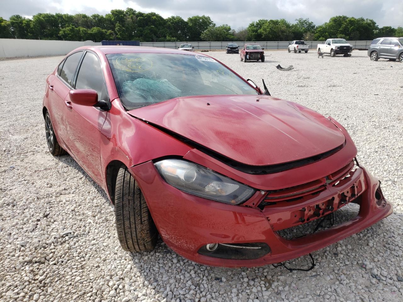 DODGE DART SXT 2013 with VIN 1C3CDFBA7DD219275 - Photo from auction