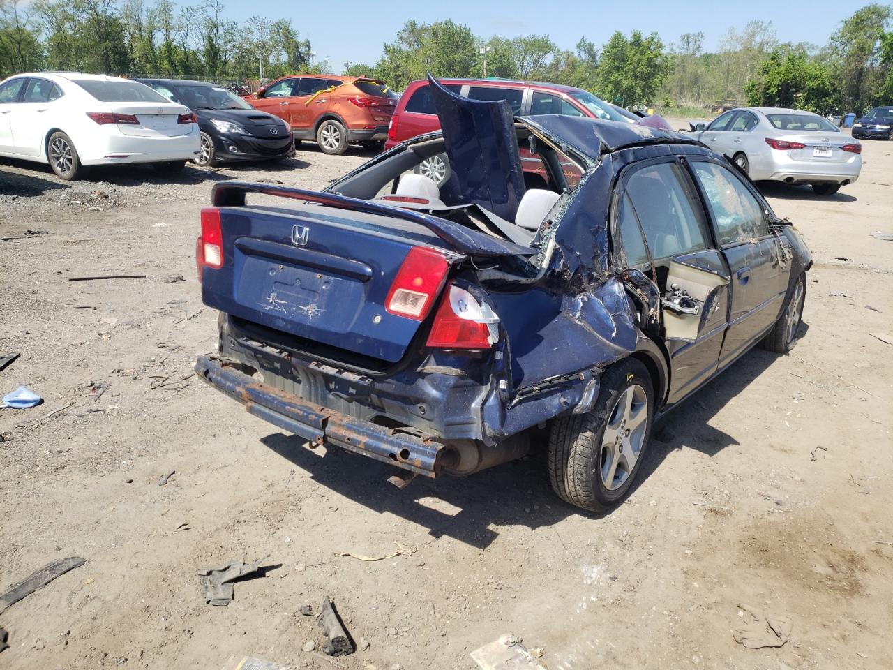 Photo 4 from auction – 2004 HONDA CIVIC EX with VIN 1HGES26784L015156