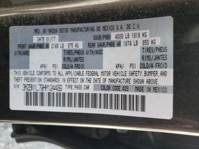 Photo 10 from auction – 2017 MAZDA 3 TOURING with VIN 3MZBN1L79HM124489