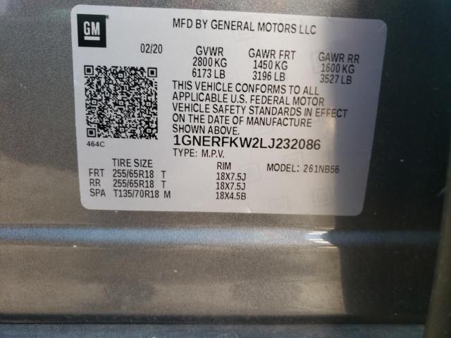 Photo 10 from auction – 2020 CHEVROLET TRAVERSE L with VIN 1GNERFKW2LJ232086