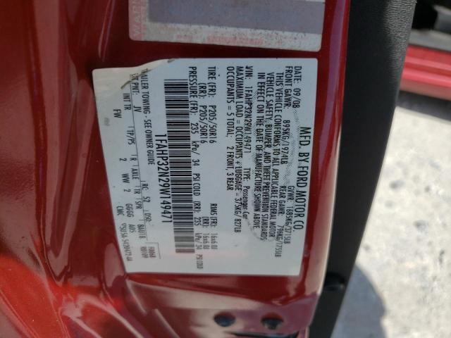 Photo 10 from auction – 2009 FORD FOCUS SE with VIN 1FAHP32N29W149471