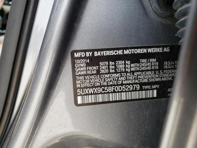 Photo 10 from auction – 2015 BMW X3 XDRIVE2 with VIN 5UXWX9C58F0D52979