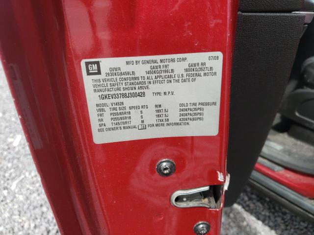 Photo 10 from auction – 2008 GMC ACADIA SLT with VIN 1GKEV33788J300428