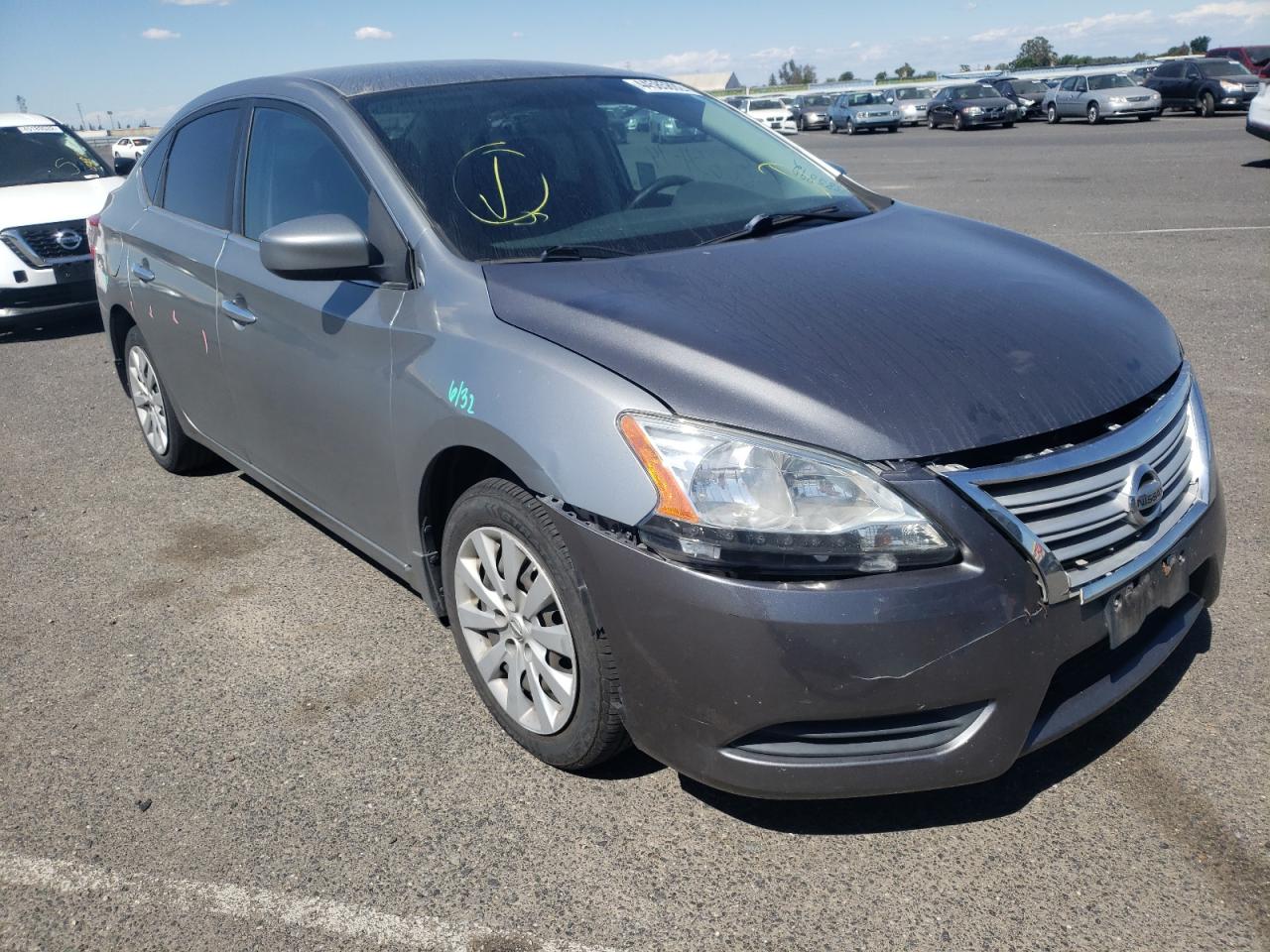NISSAN SENTRA S 2014 with VIN 3N1AB7AP4EY233298 - Photo from auction