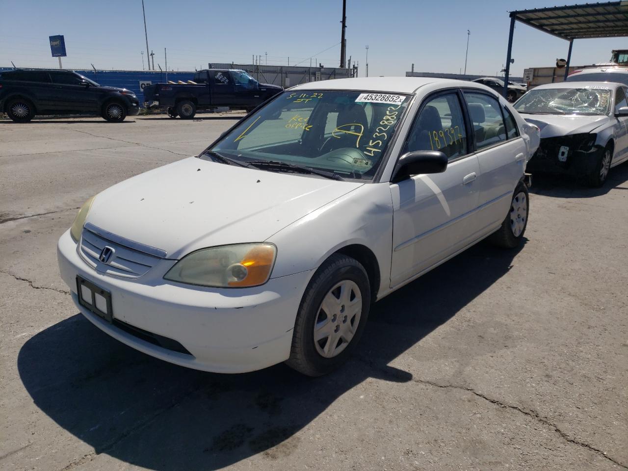 Photo 2 from auction – 2003 HONDA CIVIC LX with VIN 1HGES16573L025894