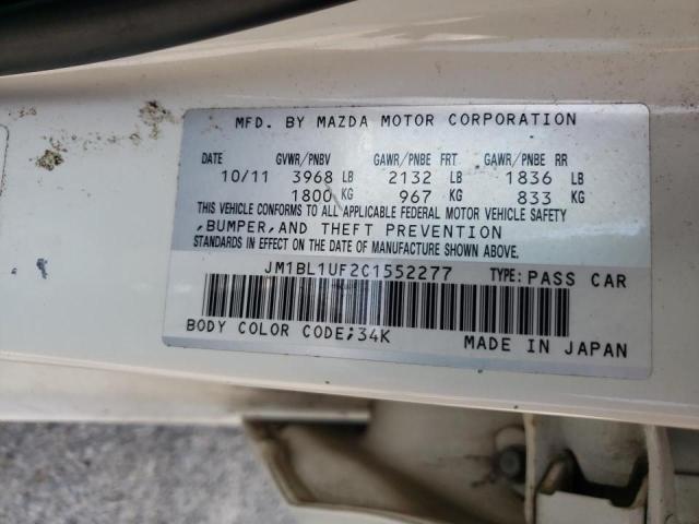 Photo 10 from auction – 2012 MAZDA 3 I with VIN JM1BL1UF2C1552277