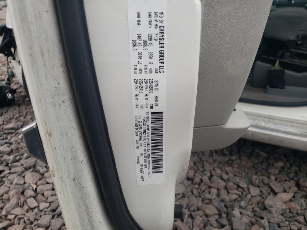 Photo 10 from auction – 2010 DODGE GRAND CARA with VIN 2D4RN5D11AR390383