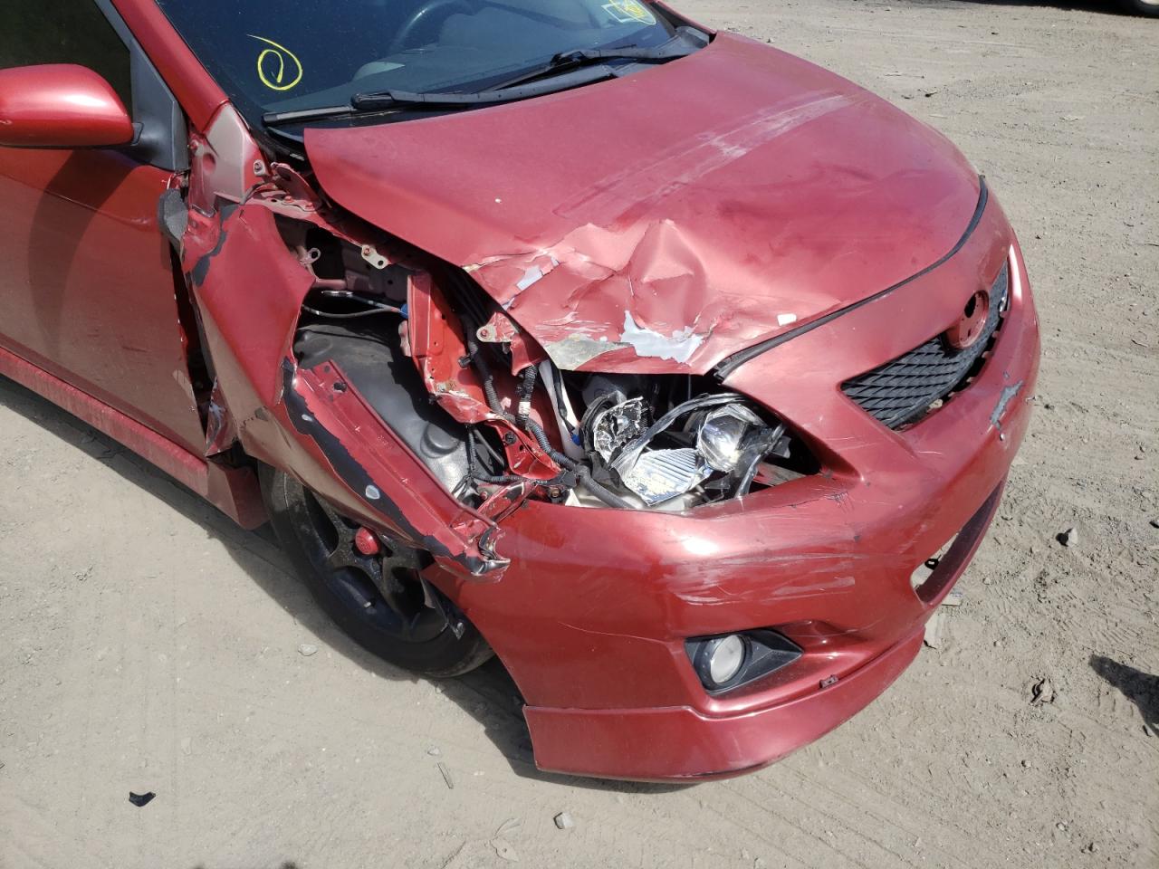 Photo 9 from auction – 2009 TOYOTA COROLLA BA with VIN 2T1BU40E99C175446