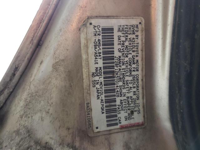 Photo 10 from auction – 1996 TOYOTA CAMRY LE with VIN JT2BF12K5T0141428