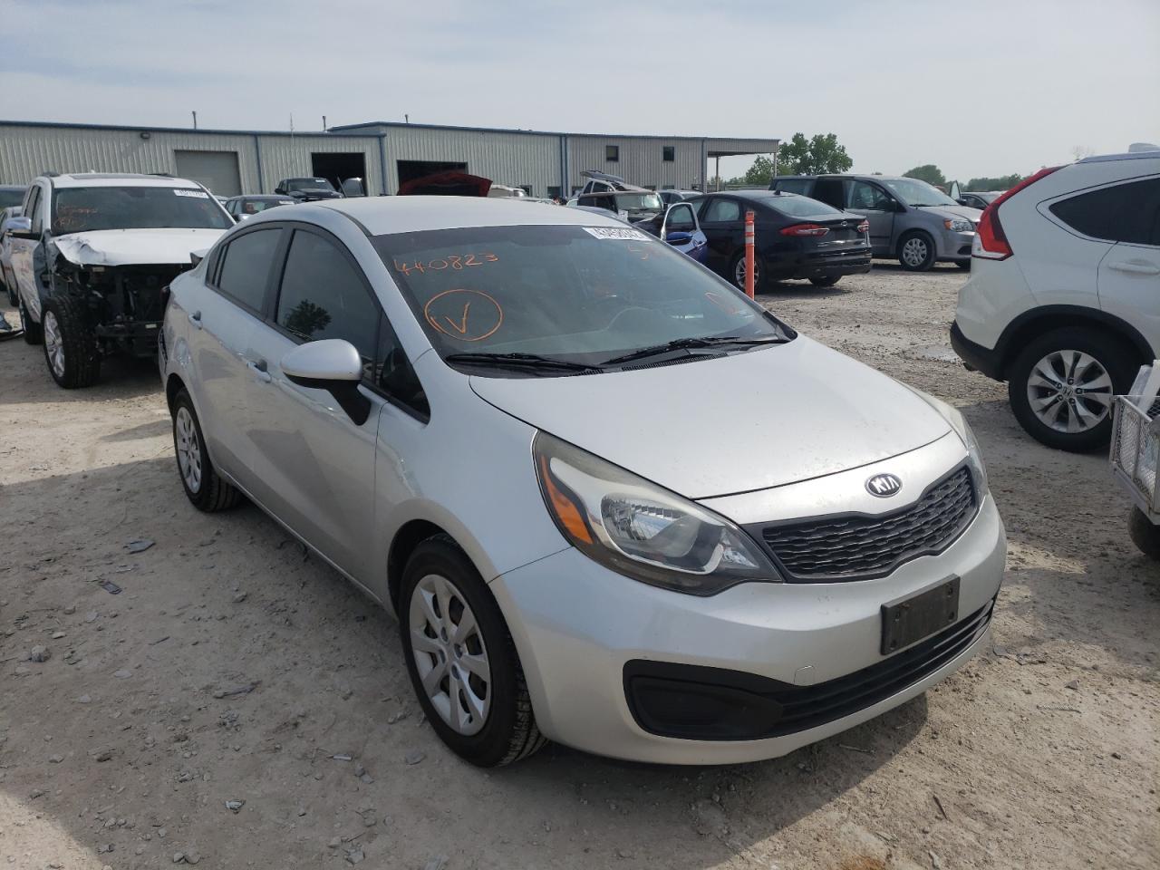 KIA RIO LX 2015 with VIN KNADM4A35F6440823 - Photo from auction