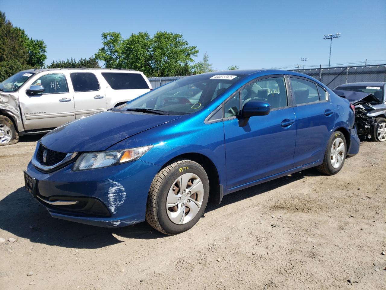 Photo 2 from auction – 2014 HONDA CIVIC LX with VIN 19XFB2F53EE254125