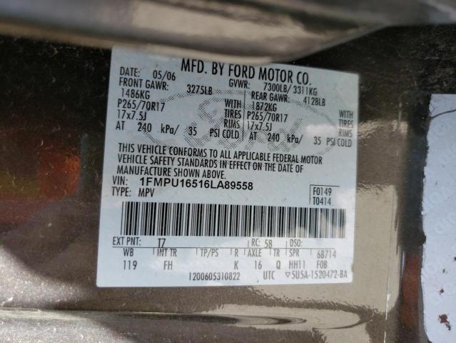 Photo 10 from auction – 2006 FORD EXPEDITION with VIN 1FMPU16516LA89558