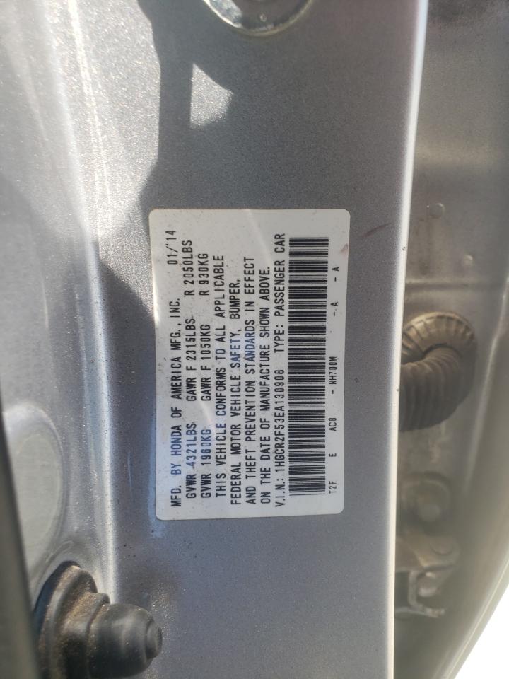 Photo 10 from auction – 2014 HONDA ACCORD SPO with VIN 1HGCR2F53EA130908
