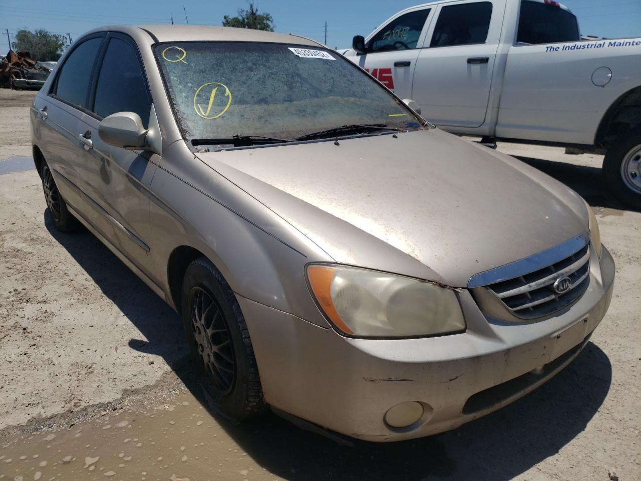 KIA SPECTRA LX 2005 with VIN KNAFE121055126826 - Photo from auction