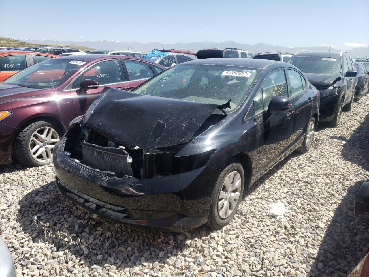 Photo 2 from auction – 2012 HONDA CIVIC LX with VIN 19XFB2F58CE389890