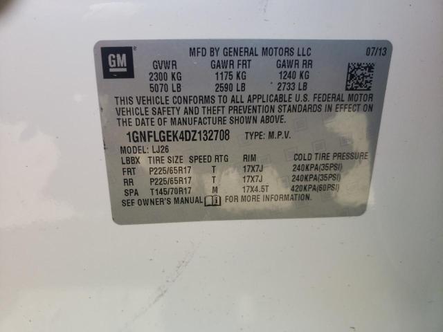 Photo 10 from auction – 2013 CHEVROLET EQUINOX LT with VIN 1GNFLGEK4DZ132708