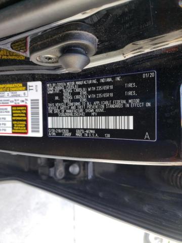 Photo 10 from auction – 2020 TOYOTA HIGHLANDER with VIN 5TDGZRBH8LS503482