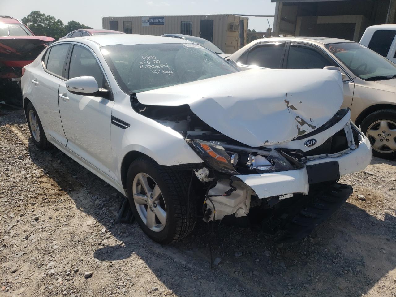 KIA OPTIMA LX 2014 with VIN 5XXGM4A78EG303278 - Photo from auction