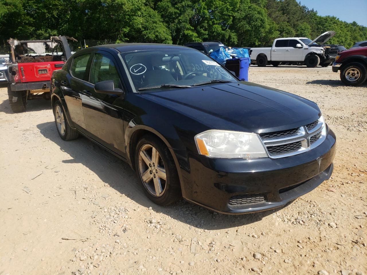 DODGE AVENGER SE 2013 with VIN 1C3CDZAB9DN517946 - Photo from auction