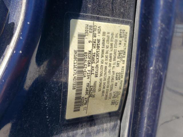 Photo 10 from auction – 2007 NISSAN VERSA S with VIN 3N1BC11EX7L407338