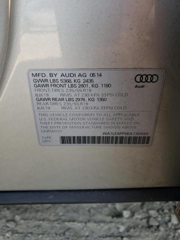 Photo 10 from auction – 2014 AUDI Q5 PREMIUM with VIN WA1LFAFP6EA130494