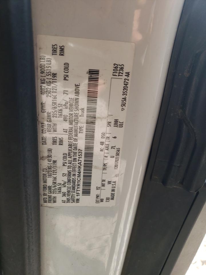 Photo 10 from auction – 2017 FORD TRANSIT T- with VIN 1FTYR1CM4HKA71537