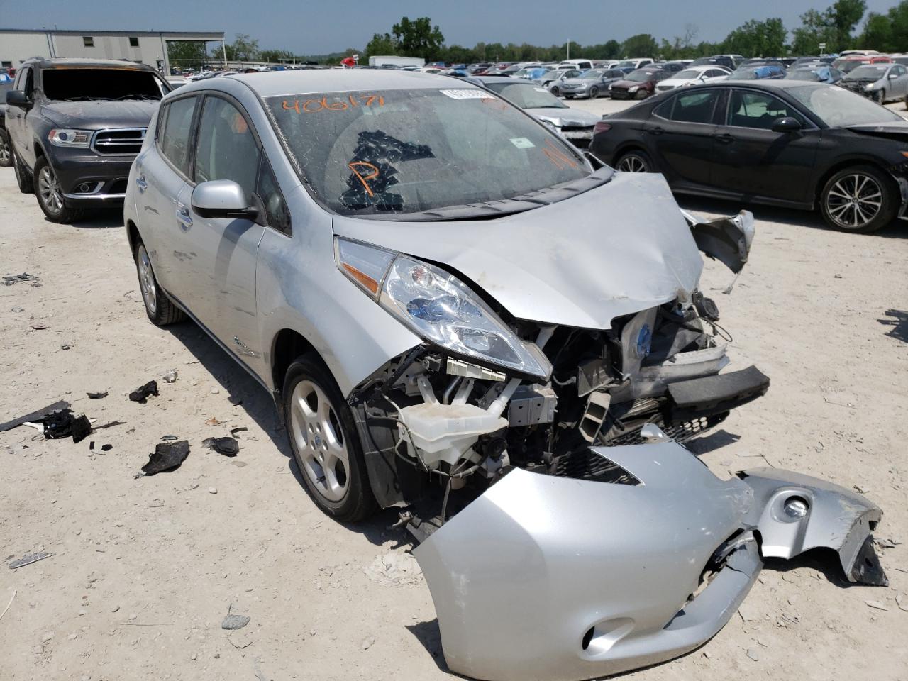 NISSAN LEAF S 2013 with VIN 1N4AZ0CPXDC406171 - Photo from auction