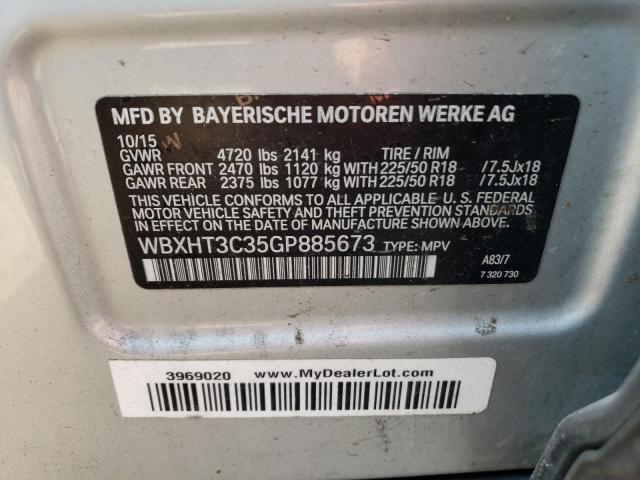 Photo 10 from auction – 2016 BMW X1 XDRIVE2 with VIN WBXHT3C35GP885673