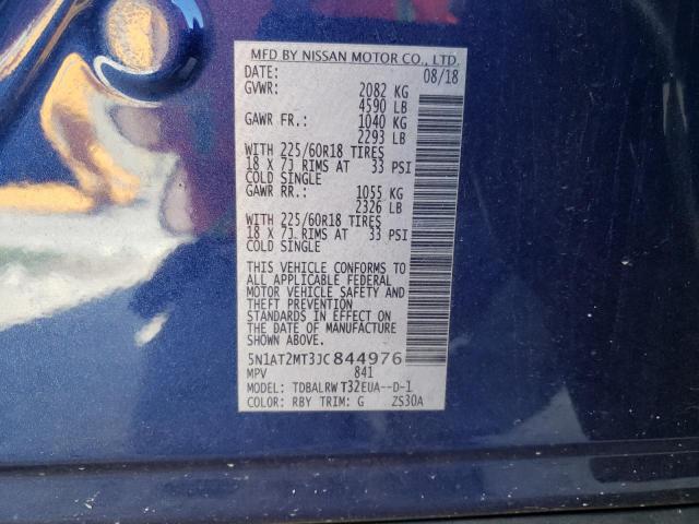 Photo 10 from auction – 2018 NISSAN ROGUE S with VIN 5N1AT2MT3JC844976