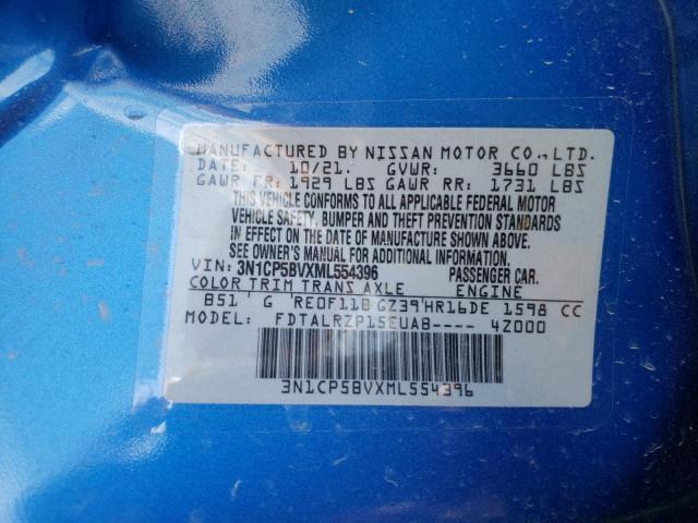 Photo 10 from auction – 2021 NISSAN KICKS S with VIN 3N1CP5BVXML554396