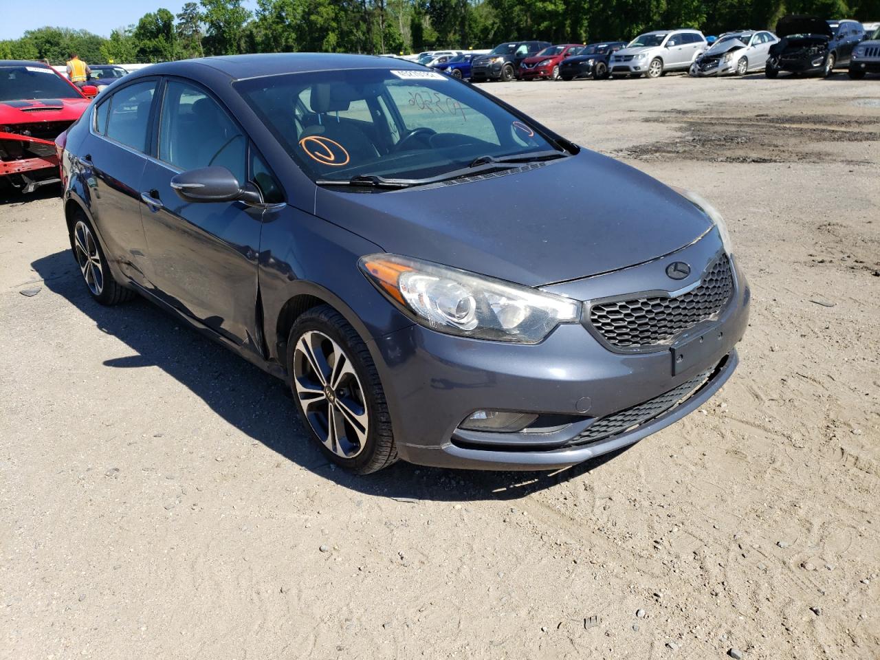 KIA FORTE EX 2014 with VIN KNAFZ4A83E5079361 - Photo from auction