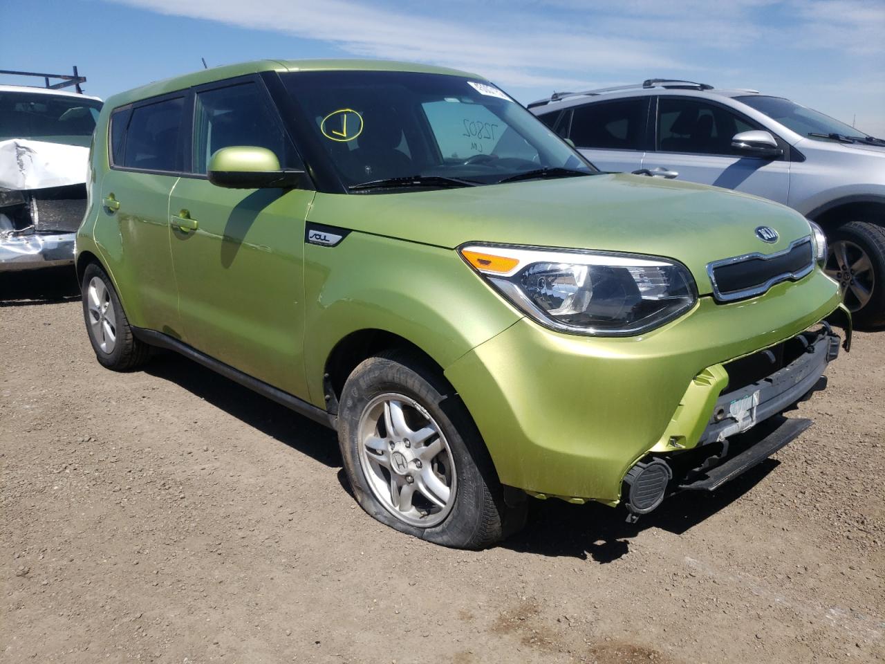 KIA SOUL 2016 with VIN KNDJN2A25G7859877 - Photo from auction