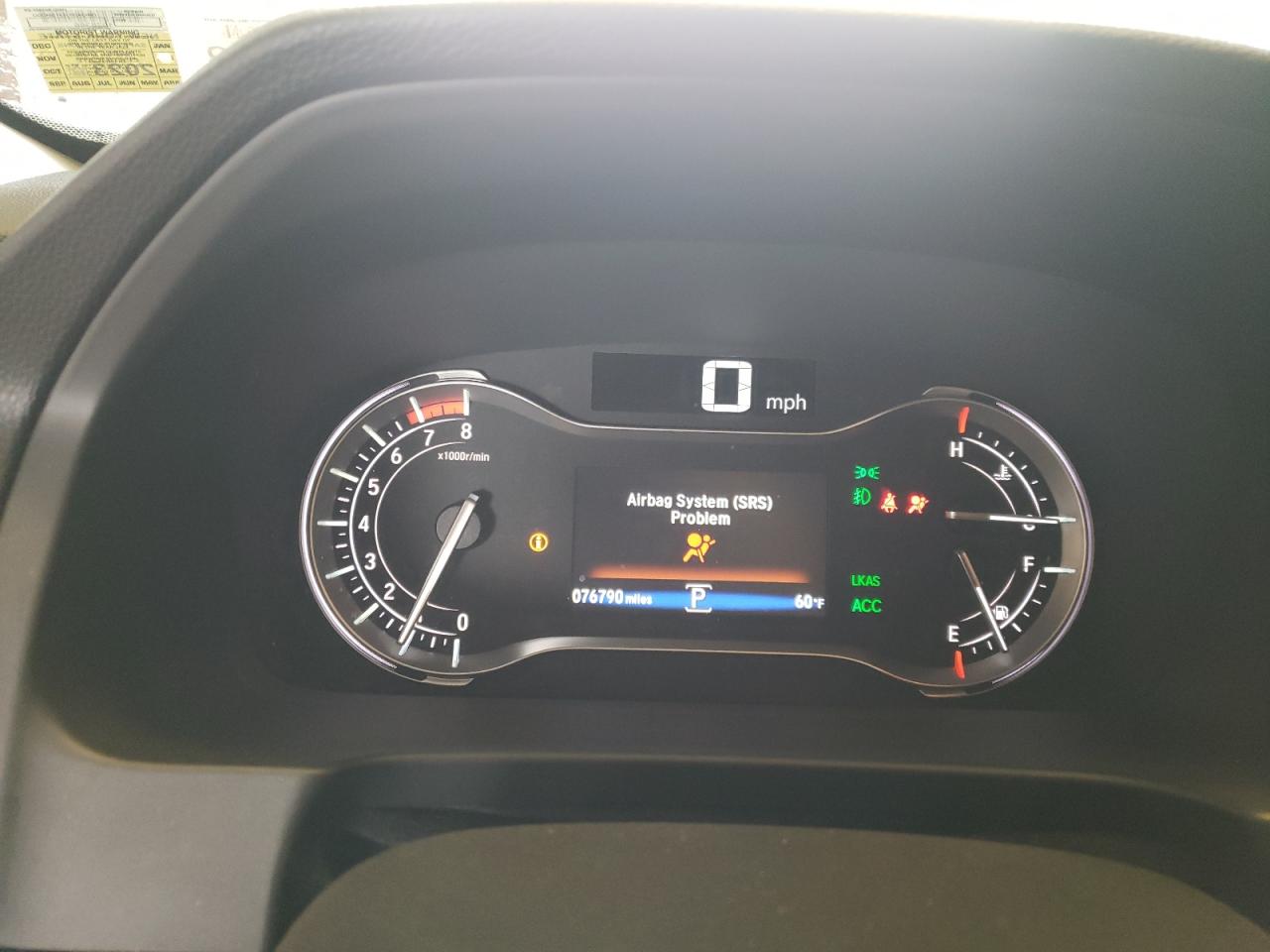 Photo 8 from auction – 2017 HONDA PILOT EXL with VIN 5FNYF6H68HB038313