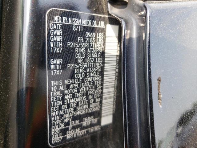 Photo 10 from auction – 2011 NISSAN JUKE S with VIN JN8AF5MR2BT023682
